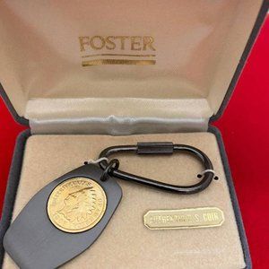 Indian Head Penny coin key chain keyring Authentic US Coin NWT